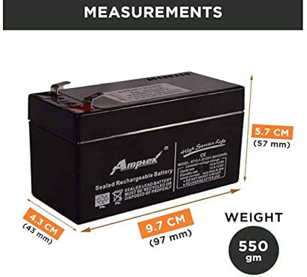 12V 8Ah(8000mah) Rechargeable Sealed Lead Acid Battery